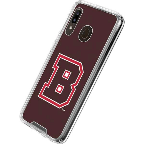 Brown University B Logo Galaxy A30 Clear Case
