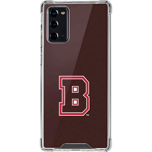 Brown University B Logo Galaxy Note20 5G Clear Case