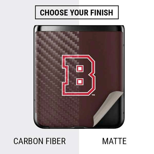 Brown University B Logo Galaxy Z Flip Skin