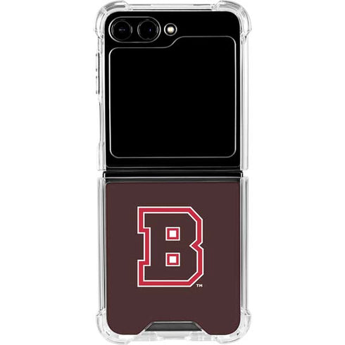 Brown University B Logo Galaxy Z Flip5 5G Clear Case