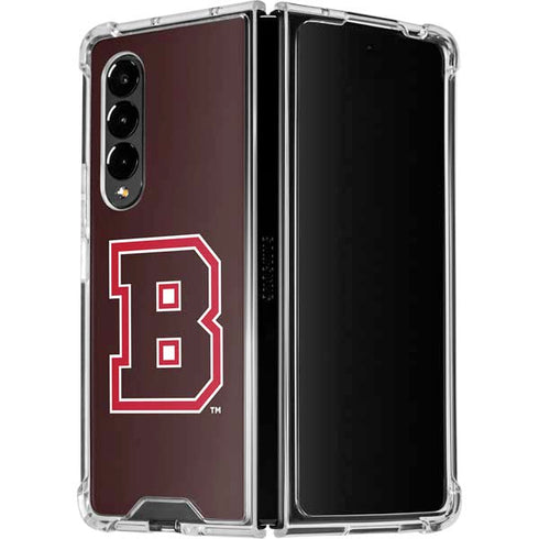 Brown University B Logo Galaxy Z Fold4 5G Clear Case