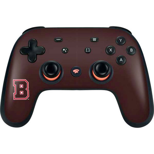 Brown University B Logo Google Stadia Controller Skin