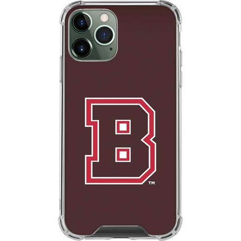 Brown University B Logo iPhone 11 Pro Max Clear Case