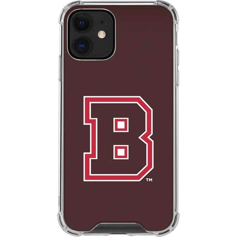 Brown University B Logo iPhone 12 Mini Clear Case