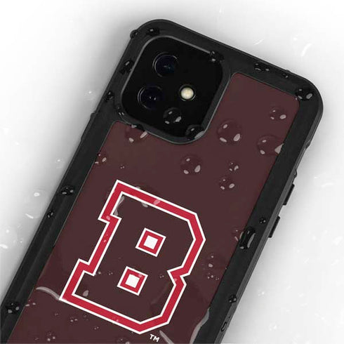 Brown University B Logo iPhone 12 Mini Waterproof Case