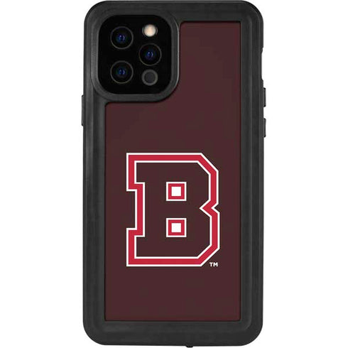 Brown University B Logo iPhone 12 Pro Waterproof Case