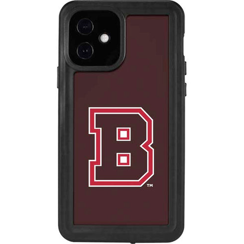 Brown University B Logo iPhone 12 Waterproof Case