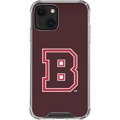 Brown University B Logo iPhone 13 Mini Clear Case