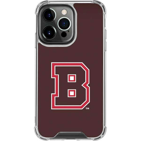 Brown University B Logo iPhone 13 Pro Clear Case