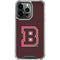 Brown University B Logo iPhone 13 Pro Clear Case
