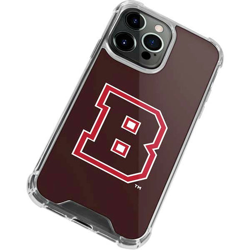 Brown University B Logo iPhone 13 Pro Max Clear Case