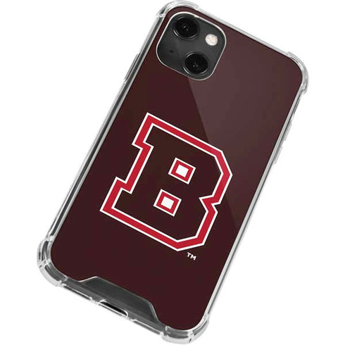 Brown University B Logo iPhone 14 Plus Clear Case