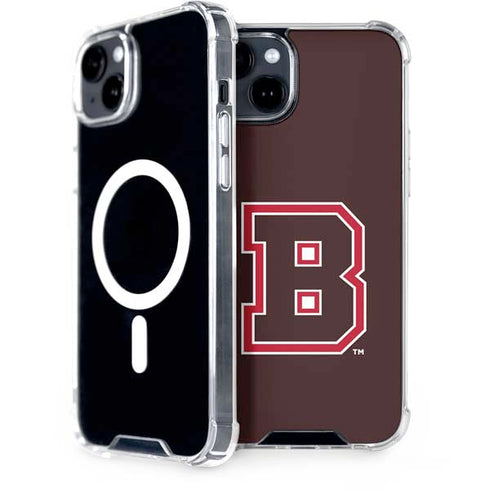 Brown University B Logo iPhone 15 Plus MagSafe Case