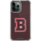 Brown University B Logo iPhone 14 Pro Max Clear Case