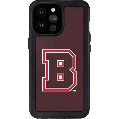 Brown University B Logo iPhone 14 Pro Max Waterproof Case