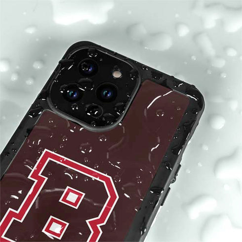 Brown University B Logo iPhone 14 Pro Max Waterproof Case