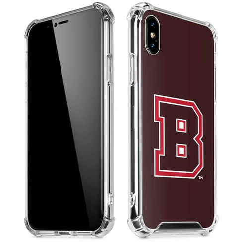 Brown University B Logo iPhone XS Max Clear Case