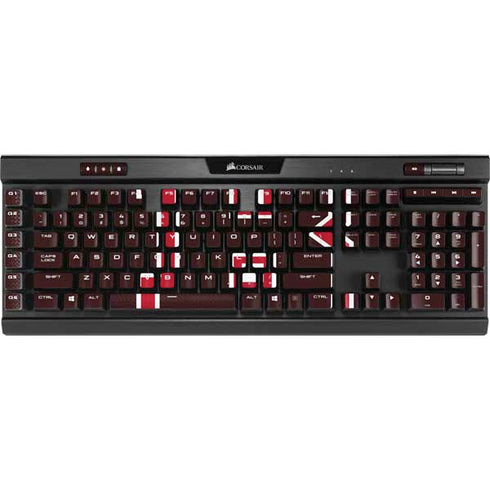 Brown University B Logo K95 RGB PLATINUM Mechanical Gaming Keyboard Skin