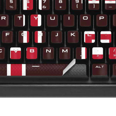 Brown University B Logo K95 RGB PLATINUM Mechanical Gaming Keyboard Skin