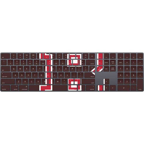 Brown University B Logo Magic Keyboard with Numeric Keypad Skin