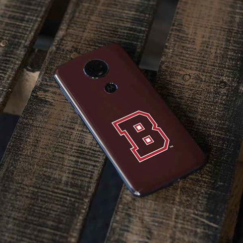 Brown University B Logo Moto E5 Plus Skin