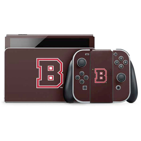 Brown University B Logo Nintendo Switch OLED (2021) Skin