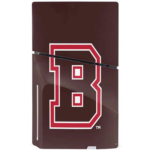 Brown University B Logo PS5 Slim Disk Console Skin