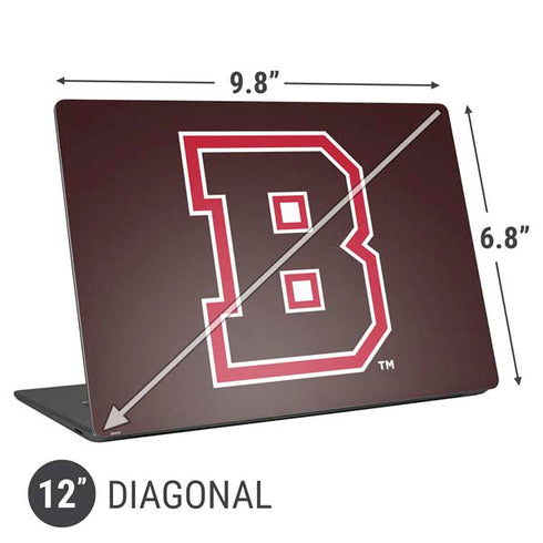 Brown University B Logo Universal Laptop 12in (9.8 x 6.8in) Skin