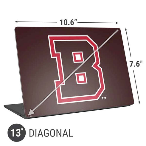 Brown University B Logo Universal Laptop 13in (10.6 x 7.6in) Skin
