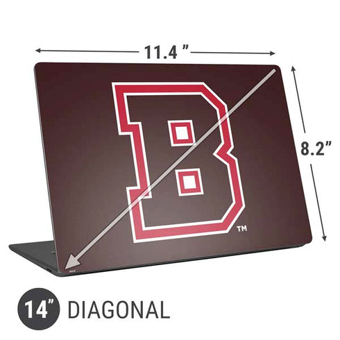 Brown University B Logo Universal Laptop 14in (11.4 x 8.2in) Skin