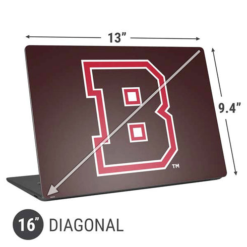 Brown University B Logo Universal Laptop 16in (13 x 9.4in) Skin