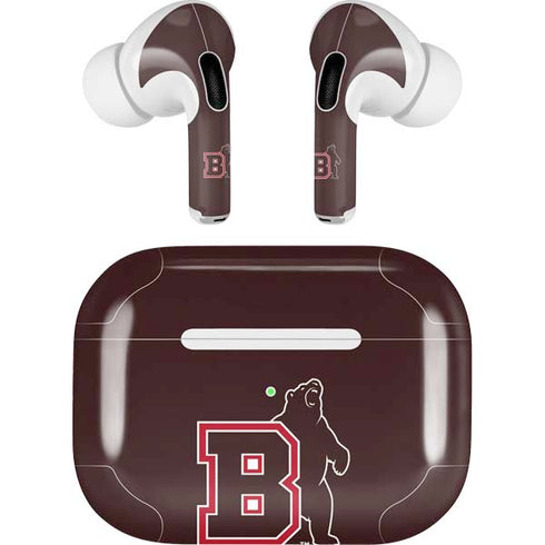 Brown University Bears Logo AirPods Pro 2nd Gen Skin