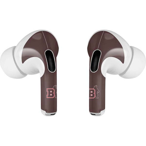 Brown University Bears Logo AirPods Pro 2nd Gen Skin