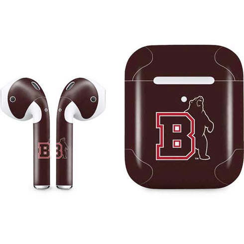 Brown University Bears Logo Apple AirPods 2 Skin