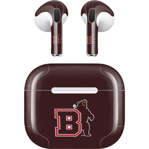 Brown University Bears Logo Apple AirPods (3rd Gen 2021) Skin