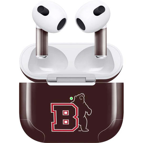 Brown University Bears Logo Apple AirPods (3rd Gen 2021) Skin