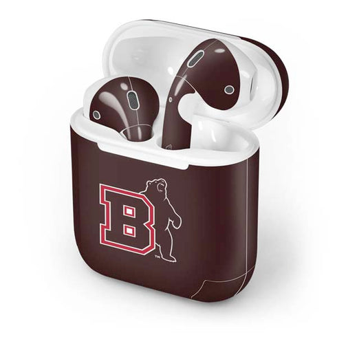 Brown University Bears Logo Apple AirPods Skin