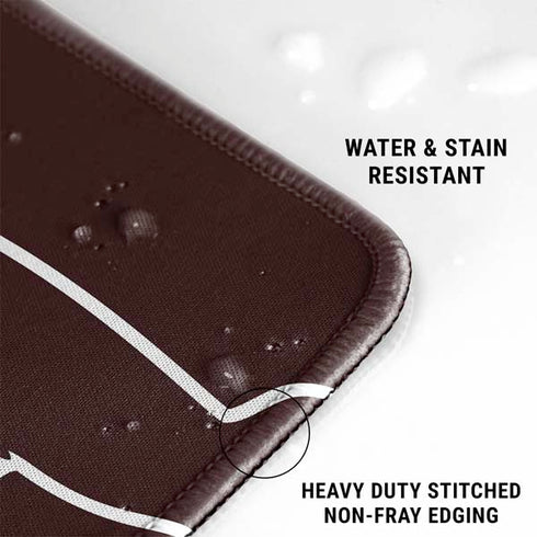 Brown University Bears Logo Gaming Mouse Pad