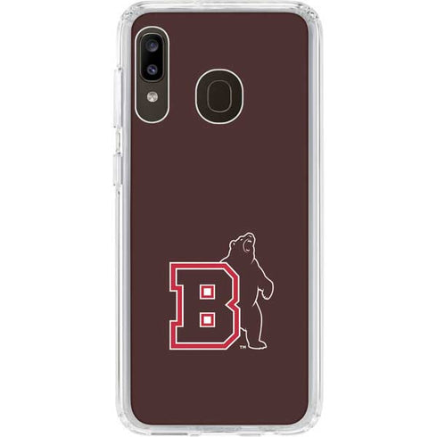 Brown University Bears Logo Galaxy A20 Clear Case