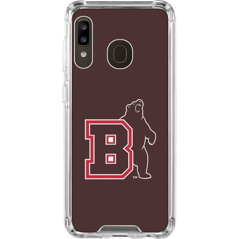 Brown University Bears Logo Galaxy A30 Clear Case