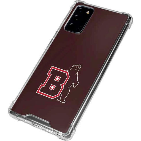Brown University Bears Logo Galaxy Note20 5G Clear Case