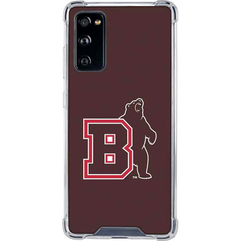 Brown University Bears Logo Galaxy S20 FE Clear Case