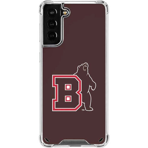 Brown University Bears Logo Galaxy S21 Plus 5G Clear Case