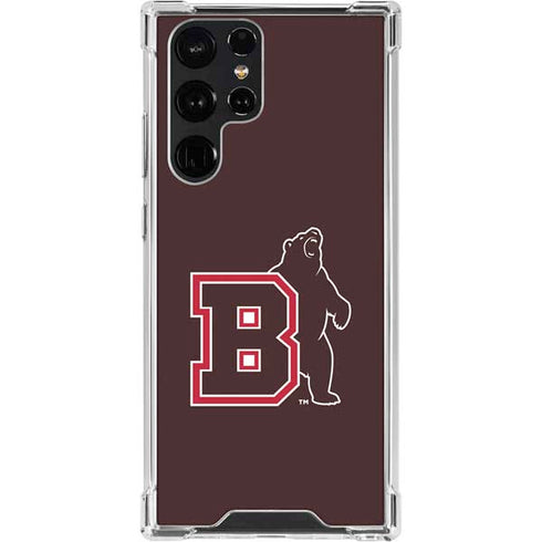 Brown University Bears Logo Galaxy S22 Ultra Clear Case
