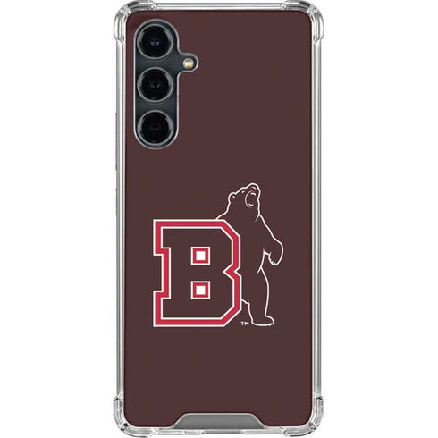Brown University Bears Logo Galaxy S23 FE Clear Case