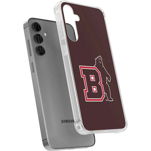 Brown University Bears Logo Galaxy S24 Plus Clear Case