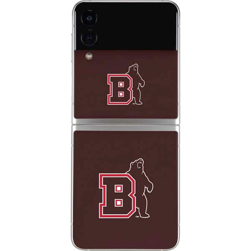Brown University Bears Logo Galaxy Z Flip4 5G Skin