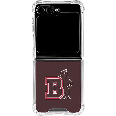 Brown University Bears Logo Galaxy Z Flip5 5G Clear Case