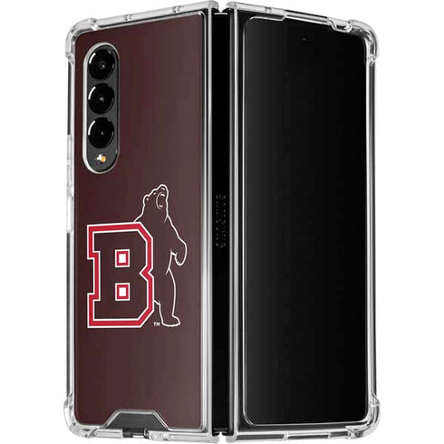 Brown University Bears Logo Galaxy Z Fold4 5G Clear Case