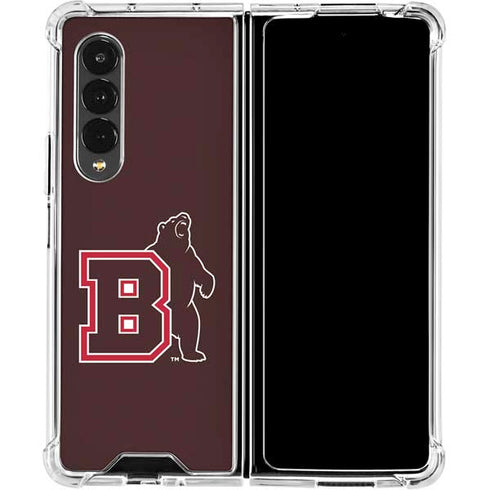 Brown University Bears Logo Galaxy Z Fold4 5G Clear Case